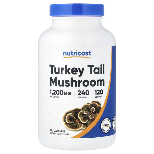Nutricost, Turkey Tail Mushroom, 240 Capsules (600 mg per Capsule)