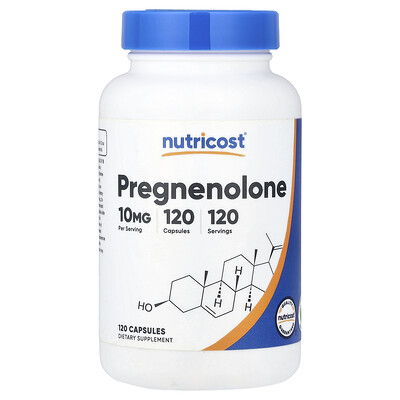 Product Image for Nutricost, Pregnenolone, 10 mg, 120 Capsules