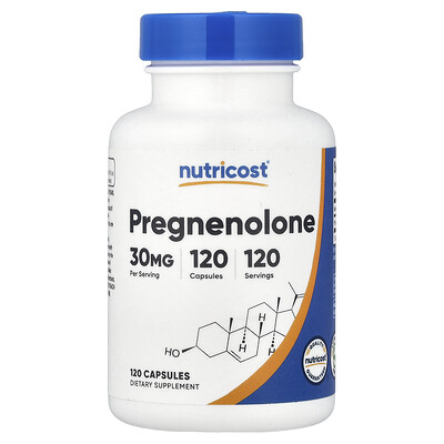 Product Image for Nutricost, Pregnenolone, 30 mg, 120 Capsules