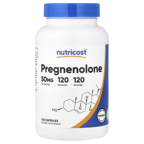 Nutricost Pregnenolone, 50 mg, 120 Capsules