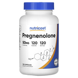 Nutricost, Prégnénolone, 50 mg, 120 capsules