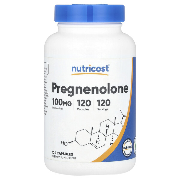 Nutricost Pregnenolone, 100 mg, 120 Capsules