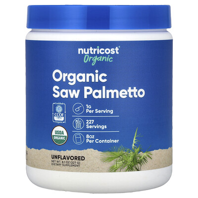 Photos - Vitamins & Minerals Organic Nutricost,  Saw Palmetto, Unflavored, 8.1 oz  NCS-67351 (227 g)