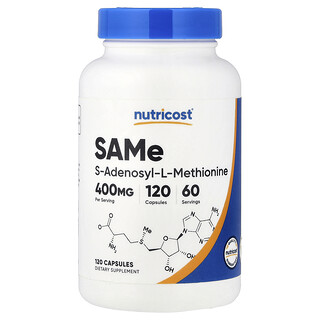 Nutricost, SAMe, 120 капсули (200 mg на капсула)