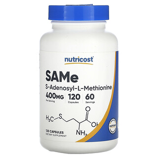Nutricost, SAMe, 120 kapselia (200 mg kapselia kohden)