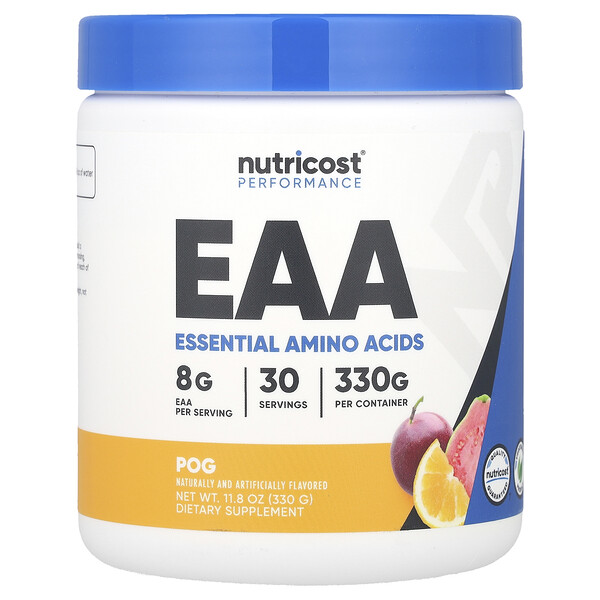 Nutricost Performance, EAA Powder, Passionfruit, Orange & Guava, 11.8 oz (330 g)