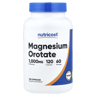 Nutricost, Magnesium Orotate, 120 Capsules (35 mg per Capsule)