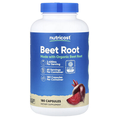 Product Image for Nutricost, Beet Root, 180 Capsules (800 mg per Capsule)