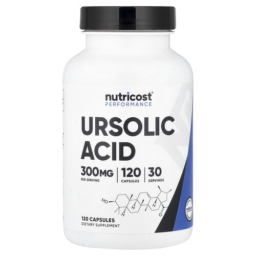 Nutricost, Performance, Ursolic Acid, Ursolsäure, 120 Kapseln (75 mg pro Kapsel)
