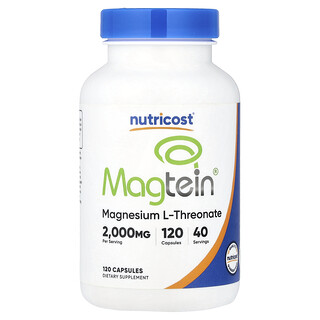 Nutricost, Magtein®, Magnesium L-Threonate, 120 Capsules (666 mg per Capsule)