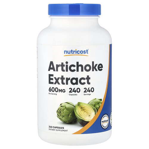 Nutricost, Artichoke Extract, 600 mg, 240 Capsules