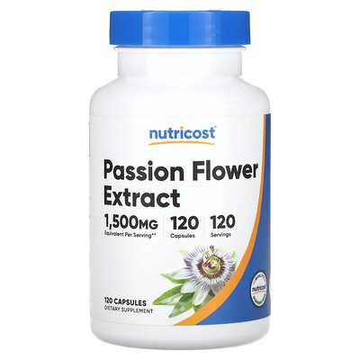 Nutricost Passion Flower Extract 1 500 mg 120 Capsules