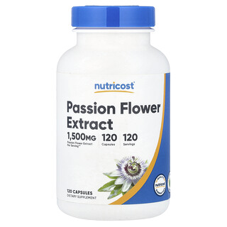 Nutricost, Ekstrak Bunga Passion, 1.500 mg, 120 Kapsul