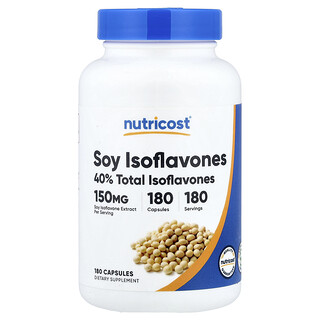 Nutricost, Soy Isoflavones, 150 mg, 180 Capsules