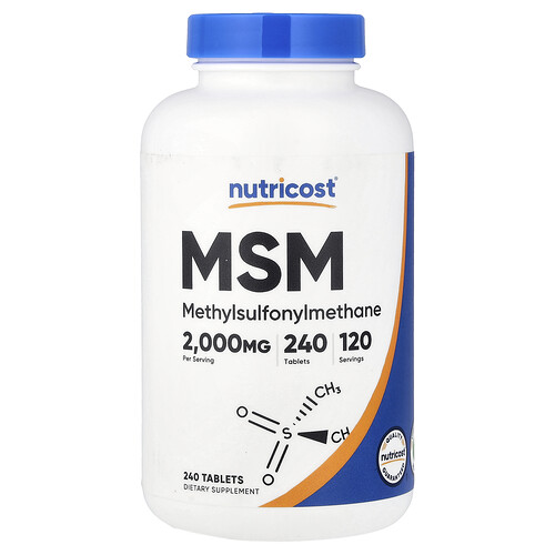 Nutricost MSM, 240 Tablets (1,000 mg per Tablet)