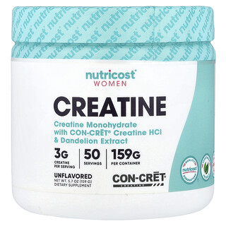 Nutricost, Mulheres, Creatina, Sem Sabor, 159 g (5,7 oz)