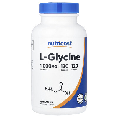 Photos - Vitamins & Minerals Nutricost, L-Glycine, 1,000 mg, 120 Capsules NCS-67488