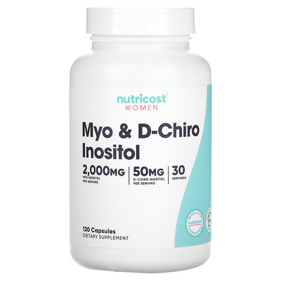 Nutricost Women's Myo & D-Chiro Inositol, 120 Capsules