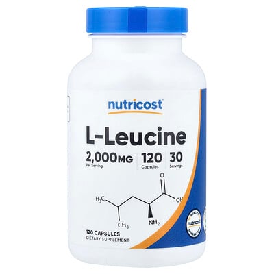 Nutricost L-лейцин 120 капсул (500 мг на капсулу)