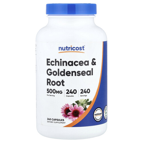 Nutricost Oro Equinácea Y Raíz De Sello De 240 Cápsulas