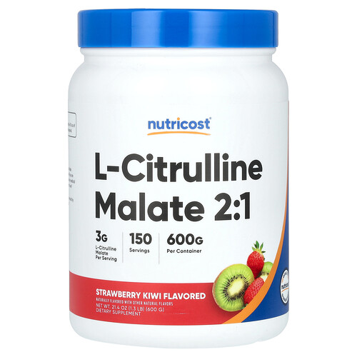 Nutricost L-Citrulline Malate 2:1, Strawberry Kiwi, 21.4 oz (600 g)