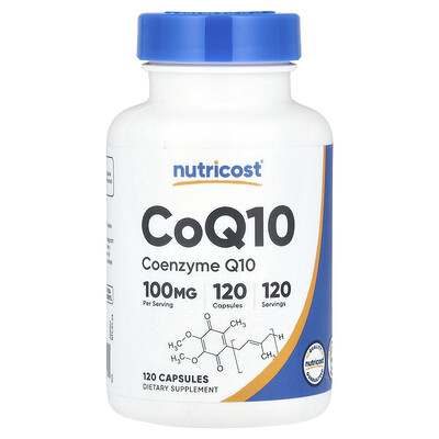Product Image for Nutricost, CoQ10, 100 mg, 120 Capsules