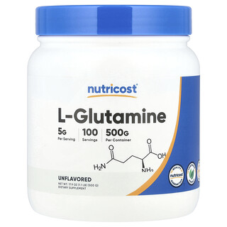 Nutricost, L-Glutamin, Tanpa Rasa, 500 g (17,9 ons)
