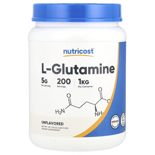 Nutricost, L-glutamina, Sin sabor, 1 kg (35,7 oz)