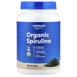 Nutricost, Espirulina Orgânica, Sem Sabor, 907 g (32,4 oz)