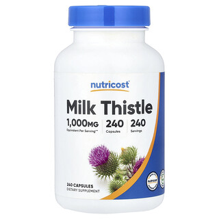 Nutricost, Бял трън, 1000 mg, 240 капсули
