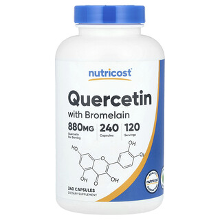 Nutricost, Quercetina con bromelaína, 240 cápsulas