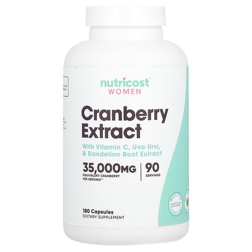 Nutricost, Extrait de canneberge pour femmes, 180 capsules
