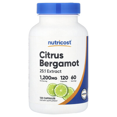Photos - Vitamins & Minerals Nutricost, Citrus Bergamot, 120 Capsules NCS-67841(600 mg per Capsule)
