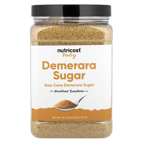 Nutricost Pantry, Demerara Sugar, Unrefined Sweetener, 60.7 oz (1,701 g)