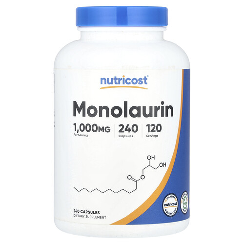 Nutricost Monolaurin, 240 Capsules (500 mg per Capsule)