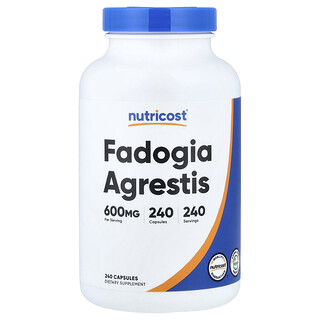 Nutricost, Fadogia Agrestis, 600 mg, 240  Capsules