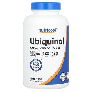 Nutricost, Ubichinolo, 100 mg, 120 capsule molli