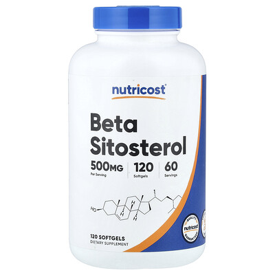 Photos - Vitamins & Minerals Beta Nutricost,  Sitosterol, 120 Softgels  NCS-67903 (250 mg per Softgel)