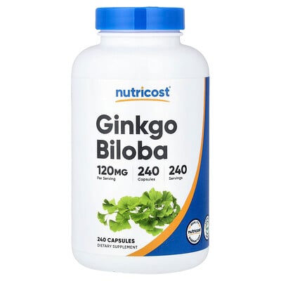Nutricost Гинкго билоба 120 мг 240 капсул