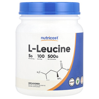 Nutricost, L-Leucine, ongeparfumeerd, 500 g