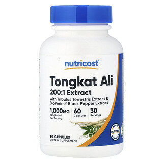 Nutricost, Tongkat Ali, 60 капсули