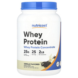 Nutricost, Wei-eiwitconcentraat, vanille, 2 lbs (907 g)