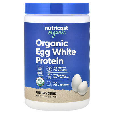 Photos - Vitamins & Minerals Organic Nutricost,  Egg White Protein, Unflavored, 8.1 oz  NCS-67995 (227 g)