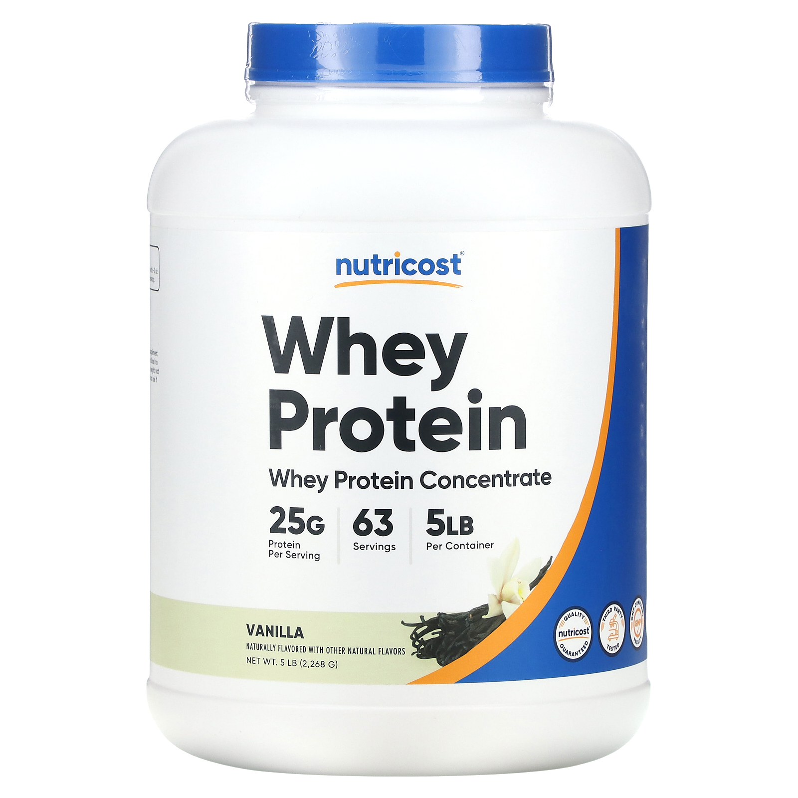 Nutricost Concentrado De Proteína Whey Baunilha 5 Lb 2 268 G