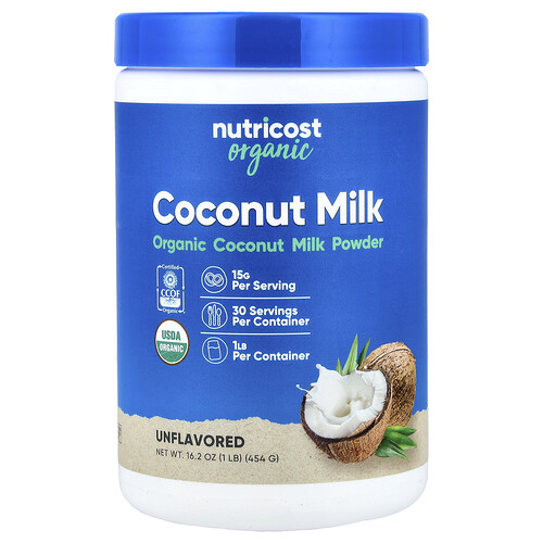 Nutricost, Bio-Kokosmilchpulver, ohne Geschmack, 16,2 oz (454 g)
