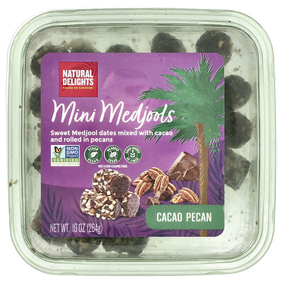 Product Image for Natural Delights, Mini Medjools, Cacao Pecan , 10 oz (284 g)