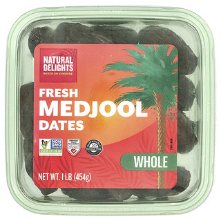 Natural Delights, 新鮮 Medjool 椰棗，整顆，1 磅（454 克）