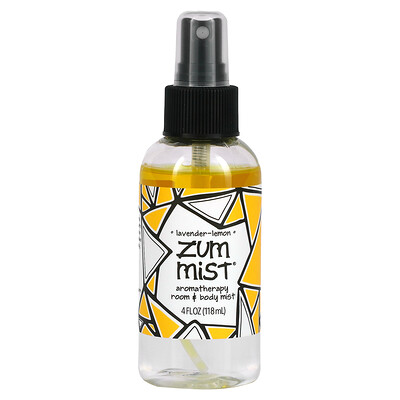 ZUM Zum Mist, ароматерапевтический спрей для помещения и тела, лаванда и лемон, 4 жидк. унц.