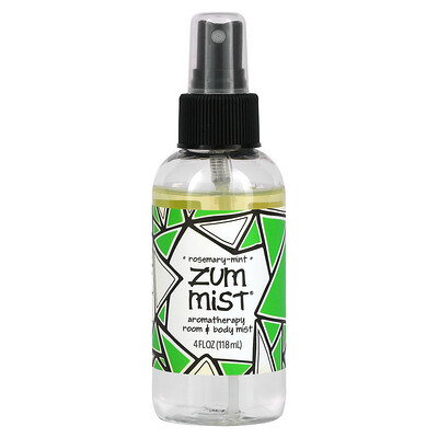 ZUM Zum Mist, ароматерапевтический спрей для помещения и тела, розмарин и мята, 4 жидк. унц.