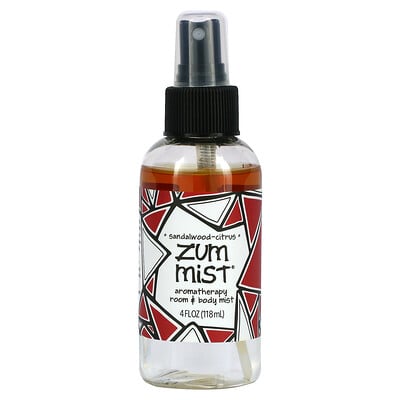 Купить ZUM Zum Mist, Ароматерапия, аэрозоль для комнаты и тела, сандаловое дерево, цитрус 4 жидких унций